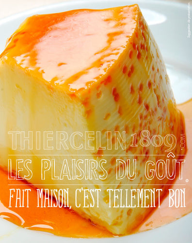 FLAN À LA VANILLE BOURBON fait maison