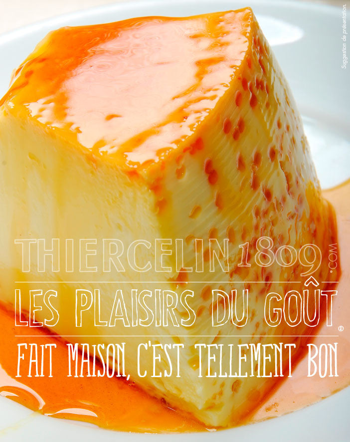 FLAN À LA VANILLE BOURBON fait maison