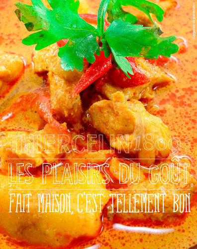 Recette du Poulet curry coco - sauce curry - cuisine facile de A à Z