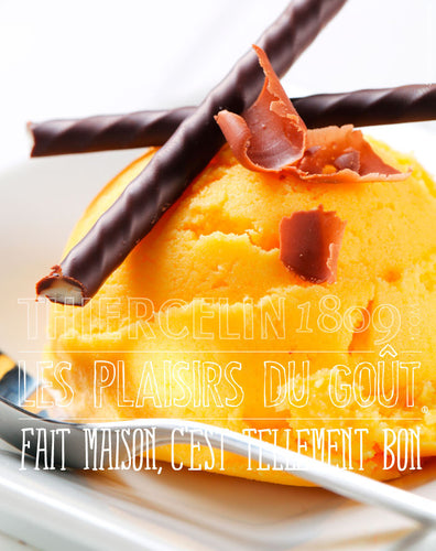 SORBET AU LAIT D'AMANDE SAFRANÉ fait maison c'est tellement bon