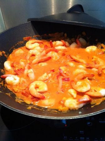 CREVETTE AU RAS EL HANOUT DU ROY ET LAIT DE COCO fait maison c'est tellement bon