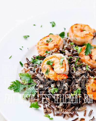 GRATIN DE RIZ SAUVAGE ET LANGOUSTINES fait maison c'est tellement bon
