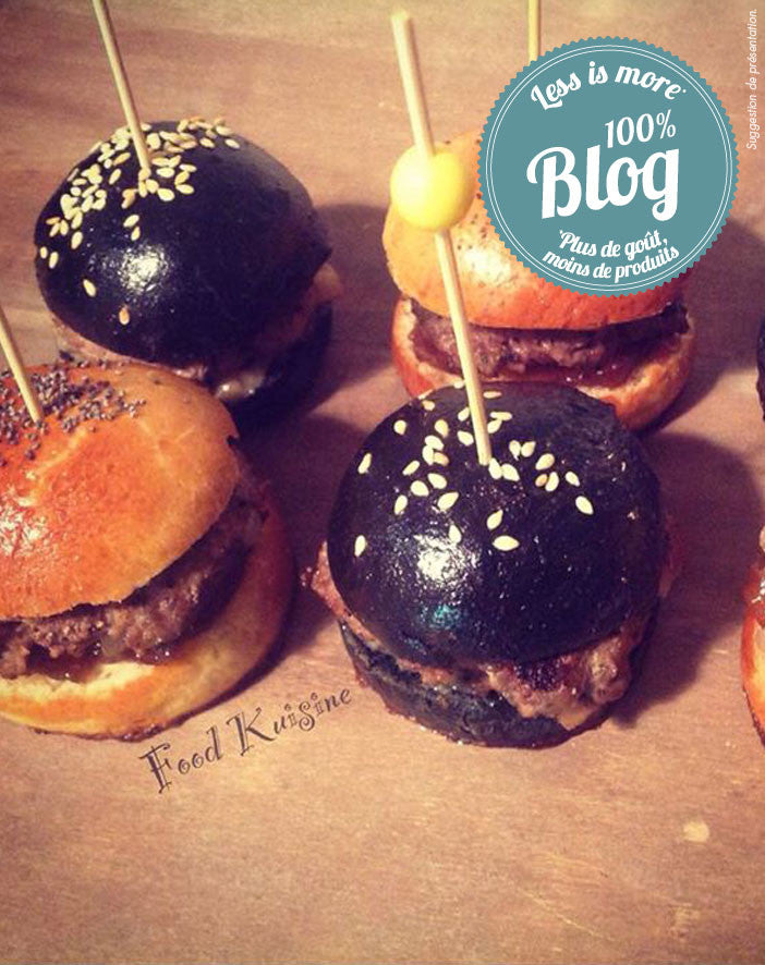 Mini Burgers Maxi plaisir et Hamburger noir au Curry Black Pearl