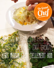 FILET DE BAR, Tagliatelles de légumes et beurre d'agrumes à la cardamome verte