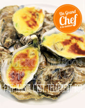 HUÎTRES gratinées au Champagne