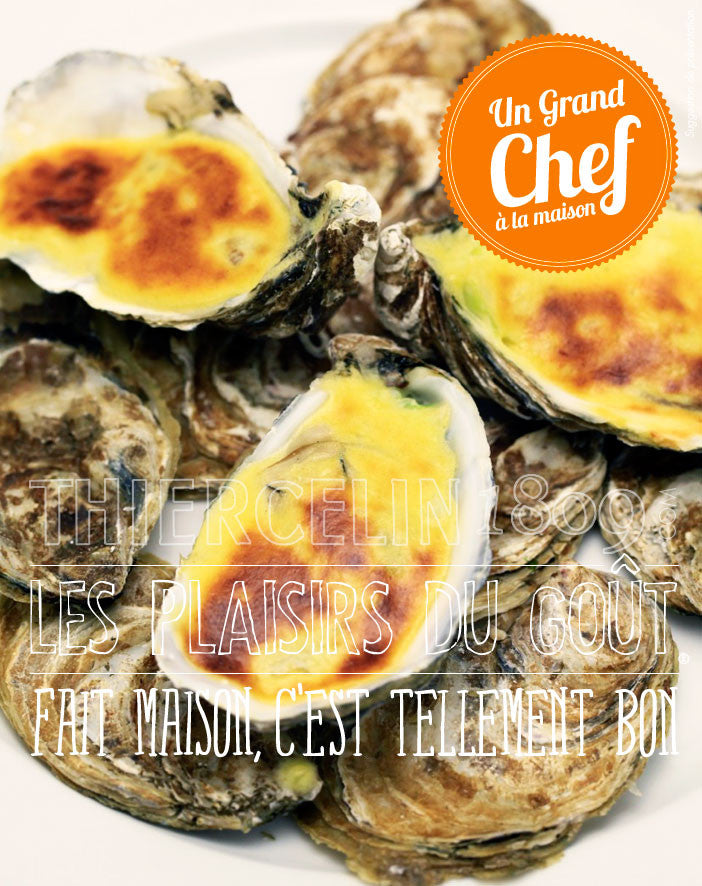 HUÎTRES gratinées au Champagne - recette facile de cuisine de A à Z