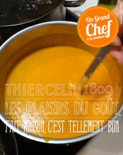 VELOUTÉ DE COURGE, Sot-l'y-laisse, œufs de caille et quenelle de crème montée au Pharaon Dukkah®