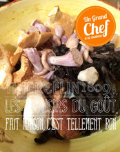 LA PINTADE rôtie, purée de panais, cuisses roulées aux champignons