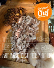 SUPRÊME DE VOLAILLE,  truffé sous la peau à la truffe noire, conchiglioni aux champignons