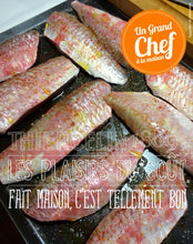 FILET DE ROUGET, Tarte fine aux oignons confits et son Pesto Maison fait maison