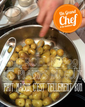 PLUMA IBÉRIQUE RÔTIE, à l'épine-vinette, pommes de terre grenailles et artichauts fait maison
