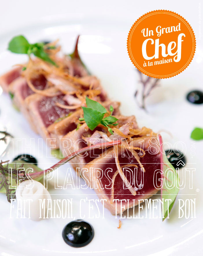 THON EN TATAKI, avocat et sa mayonnaise au Curry Black Pearl fait maison
