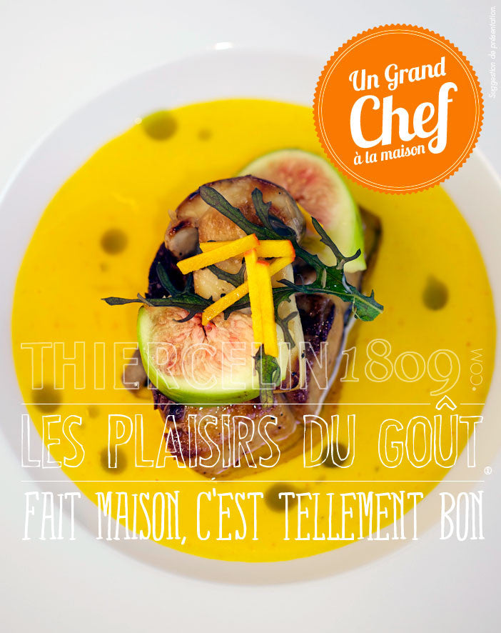 FOIE GRAS POÊLÉE, Velouté de courge et huile de pistache fait maison c'est tellement bon
